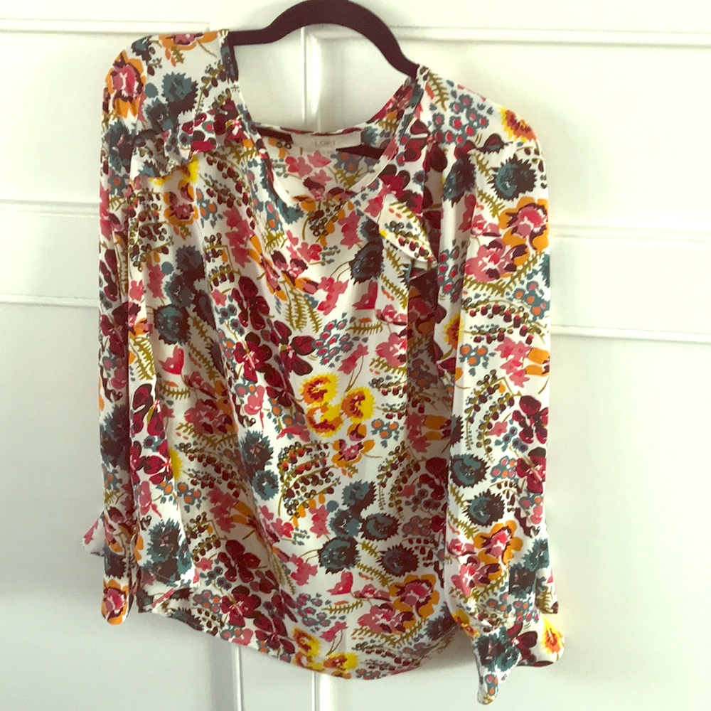 Colorful Flowing Blouse